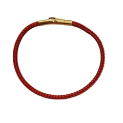 Vòng tay dây cáp đỏ khóa vàng TUDO cho nam và nữ
