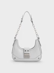 Túi nữ Winslet Belted Hobo Bag CK2-40271053 Light Grey