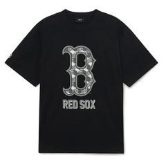 Áo phông MLB Cube Clipping Overfit Boston Red Sox 3ATSM0333-43BKS