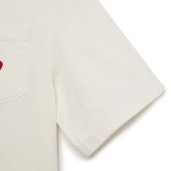 Áo Sơ Mi Ngắn Tay MLB Denim Boston Red Sox Nữ - Thiết Kế Cổ Bẻ, Chất Liệu Cotton Mềm Mại, Thời Trang Thanh Lịch