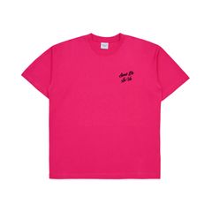 Áo thun Acmé De La Vie ADLV Script Logo Printing Short Sleeve T-Shirt Pink