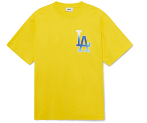 Áo thun unisex MLB Basic Big Logo LA Dodgers 3ATSB0333-07MSS màu vàng