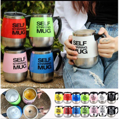 Cốc tự khuấy Smart Self Stirring Mug không cần thìa - Giúp pha chế trà, cà phê tự động, nhanh chóng và tiện lợi cho công sở và du lịch