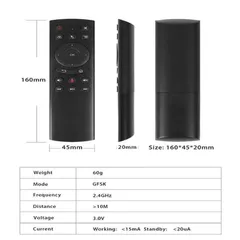 Điều Khiển Từ Xa G20S - Hỗ Trợ Android TV, Chuột Bay, Điều Khiển Bằng Giọng Nói, Thiết Bị Thông Minh, Kết Nối Wifi 2.4GHz