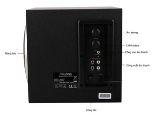 Loa Máy Tính 4.1 Microlab M900 - Công Suất Lớn 50W, Âm Thanh Rõ Ràng, Thiết Kế Hiện Đại, Phù Hợp Với Laptop và TV
