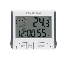 Nhiệt ẩm kế điện tử Lanaform LA120701 có hiển thị giờ