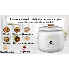 Nồi Nấu Chậm Điện Tử Nhỏ Gọn Bennix BN-30SLC 3L - Đa Năng Hầm Ninh, Giữ Nhiệt, Tiết Kiệm Điện Cho Gia Đình