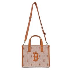 Túi Xách MLB Big Diamond Monogram Jacquard Boston Red Sox 3AORS013N-43BRS - Chất Liệu PU Mềm Mại, Dễ Phối Đồ, Ngăn Rộng Rãi