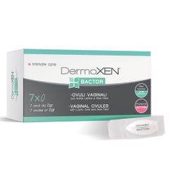 Viên Đặt Vùng Kín Dermoxen Bactor cho Phụ Nữ - Hỗ Trợ Tái Tạo Niêm Mạc, Giảm Ngứa, Làm Mềm Cô Bé 7 Viên