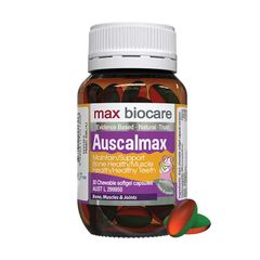 Viên nhai Max Biocare Auscalmax hỗ trợ sức khỏe xương, cơ - Bổ sung Vitamin K2, D3, Canxi hữu cơ cho người lớn và trẻ nhỏ