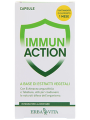 Viên Uống Tăng Cường Đề Kháng Erba Vita Immun Action - Hỗ Trợ Sức Khỏe, Vitamin & Khoáng Chất, 60 Viên, Thực Phẩm Chức Năng