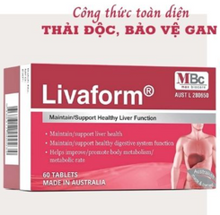 Viên uống hỗ trợ thải độc gan Livaform Úc - Tăng cường chức năng gan, phục hồi sức khỏe từ thiên nhiên - Hỗ trợ người thường xuyên uống rượu
