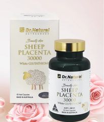 Viên Uống Trắng Da Beauty Skin Sheep Placenta 30000 - Hỗ Trợ Dưỡng Da Sáng Bóng, Giảm Nám, Cải Thiện Sắc Da Từ Bên Trong