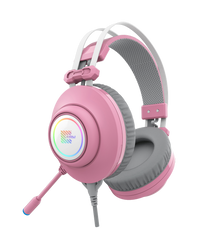Tai nghe Zidli SCORE SH320V Pink - Tai Nghe Gaming Có Mic Khử Tiếng Ồn, Đèn RGB, Âm Thanh Chất Lượng Cao, Thiết Kế Nữ Tính