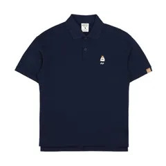 Áo polo Whoau Steve Short Sleeve Collar T-Shirt WHHAC2414U Navy