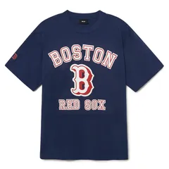 Áo thun MLB Varsity Overfit Boston Red Sox 3ATSV0233-43NYS màu xanh navy