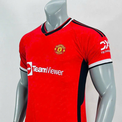 Bộ quần áo đá bóng Manchester United 2023-2024 - Chất liệu thun lạnh, thấm hút, nhiều size - Hàng chính hãng cho fan MU