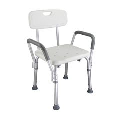 Ghế Tắm Khung Nhôm Lucass SC-98TL Có Tựa Lưng & Tay Vịn - Ghế Ngồi Tắm Cho Người Già, Chất Liệu ABS Cao Cấp, An Toàn Chống Trơn Trượt