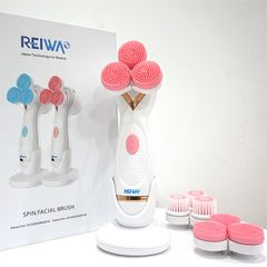 Máy rửa mặt massage Reiwa WT-222-2 - 2 cấp độ, công nghệ Nhật Bản, 3 đầu chải dễ dàng làm sạch, phù hợp cho mọi loại da