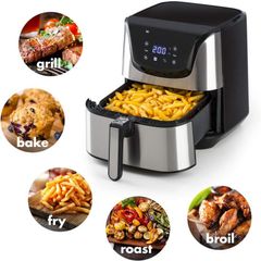 Nồi Chiên Không Dầu Klarstein 5.4L Bản Điện Tử - Công Nghệ Cao, Nấu Nhanh, Tiết Kiệm Năng Lượng, Thiết Kế Sang Trọng, Dễ Sử Dụng