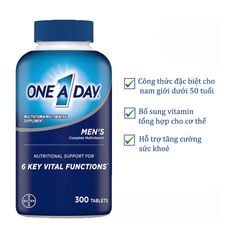 Viên Uống Vitamin Tổng Hợp One A Day Men's Multivitamin Bổ Sung Dinh Dưỡng Chuyên Dành Cho Nam Giới Dưới 50 Tuổi - 300 Viên Chính Hãng Mỹ