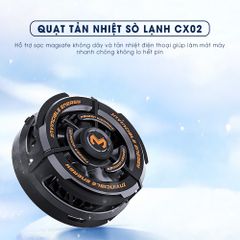 Quạt Tản Nhiệt Điện Thoại Sidotech CX02 - Nhỏ Gọn, Làm Mát Nhanh, LED RGB, Phù Hợp Mọi Kích Thước Điện Thoại