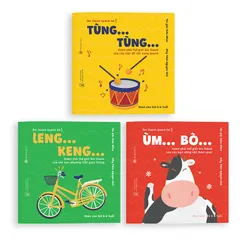 Sách Ehon- Combo 3 cuốn Âm thanh quanh bé cho bé từ 0-6 tuổi