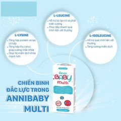 Vitamin tổng hợp Anni Baby Multi 120ml - Hỗ trợ trẻ ăn ngon, tăng cường sức đề kháng cho bé từ 1 tuổi, 21 loại vitamin thiết yếu