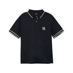 Áo Polo MLB New York Yankees 3FPQM0433-550BKS màu đen