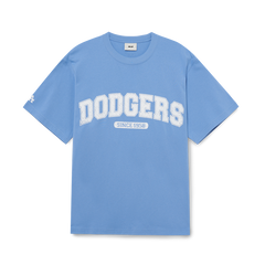 Áo thun MLB Varsity Logo Overfit Short Sleeve LA Dodgers 3ATSV0633-07CBL màu xanh
