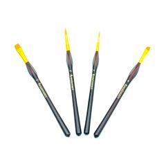 Bộ 4 bút cọ màu nước Renaissance - Bút vẽ chuyên nghiệp gồm cọ tròn và lưỡi mác, chất lượng cao, nhẹ và dễ sử dụng
