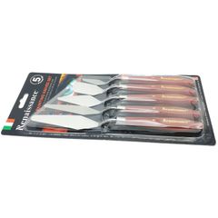 Bộ 5 Chiếc Bay Pha Màu Renaissance - Dụng Cụ Vẽ Sơn Acrylic, Sơn Dầu Chất Lượng Cao, Lưỡi Thép Không Gỉ, Thiết Kế Đẹp Mắt