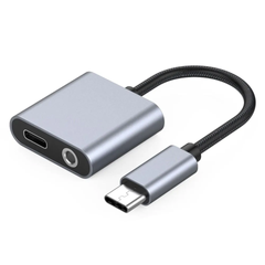 Bộ Chuyển Đổi Sạc Nhanh 60W 2 Cổng Type C và 3.5mm Audio - Hỗ Trợ Nghe Nhạc & Sạc Đồng Thời, Thiết Kế Thông Minh, Sử Dụng Đơn Giản