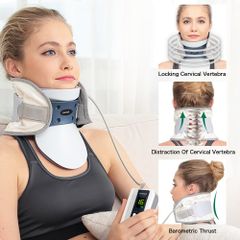 Đai Hơi Điện Tử Leawell - Hỗ Trợ Kéo Giãn Cột Sống Cổ, Giảm Đau Và Căng Thẳng, Thiết Bị Chăm Sóc Sức Khỏe Tại Nhà