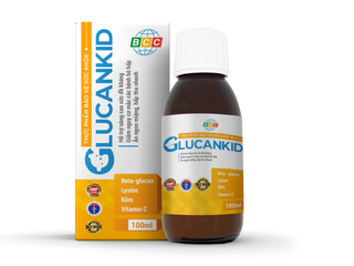 Glucankid Nước Tăng Cường Miễn Dịch Cho Trẻ - Hỗ Trợ Sức Khỏe, Vitamin C, Zinc, Dinh Dưỡng Tự Nhiên, Lọ 100ml
