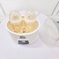 Máy Hâm Sữa Tiệt Trùng 2 Bình ChiBé CB017 - Thiết Kế Sang Trọng, Cảm Ứng Nhạy, Hiển Thị LED Nhiệt Độ, Đa Chức Năng Hỗ Trợ Mẹ Bé