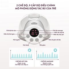 Máy hút sữa điện đơn 2 chế độ CHIBÉ CB019 - Nhỏ gọn, nhẹ nhàng, pin 1000mAh, massage tự nhiên cho mẹ, tiện dụng khi di chuyển.