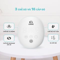 Máy Hút Sữa Đôi Rảnh Tay CHIBÉ CB010 - 3 Chế Độ Thông Minh, Pin Sạc USB, Thiết Kế Nhỏ Gọn, Tiện Dụng Cho Mẹ