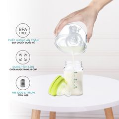 Máy Hút Sữa Đôi Rảnh Tay CHIBÉ CB010 - 3 Chế Độ Thông Minh, Pin Sạc USB, Thiết Kế Nhỏ Gọn, Tiện Dụng Cho Mẹ