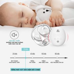 Máy Hút Sữa Đôi Rảnh Tay CHIBÉ CB010 - 3 Chế Độ Thông Minh, Pin Sạc USB, Thiết Kế Nhỏ Gọn, Tiện Dụng Cho Mẹ