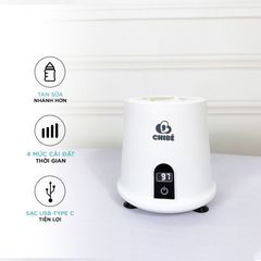Máy Lắc Bình Sữa Chibé CB007 - Giải Pháp Pha Sữa Không Bọt, Không Vón, Tiện Lợi Cho Mẹ, Tích Hợp Pin Lithium 850mAh