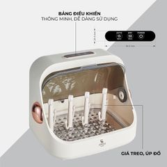 Máy Úp Bình Sữa Tiệt Trùng Sấy Khô Tia UVC MB044 Moaz BéBé - Công Nghệ Khử Khuẩn Hiệu Quả, Giữ An Toàn Cho Bé
