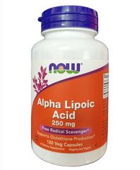 Now Alpha Lipoic Acid 250mg - Viên Uống Hỗ Trợ Giải Độc Gan, Chống Oxy Hóa, Tăng Cường Sức Khỏe, Bổ Sung Dinh Dưỡng