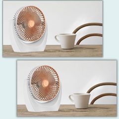 Quạt Mini Để Bàn CTFAST V01 - Tiếng Ồn Thấp, Sạc Điện, 3 Tốc Độ Gió, Thiết Kế Hiện Đại, Phù Hợp Trong Nhiều Không Gian