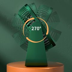 Quạt Tích Điện Để Bàn CTFAST V02 - 3 Tốc Độ Gió, Điều Chỉnh 270 Độ, Thiết Kế Nhỏ Gọn, Di Động, Lưu Thông Không Khí êm ái