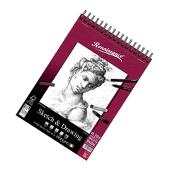 Tập Sketch Renaissance A4 R701 90gsm - Giấy Mịn Không Chứa Acid, Thiết Kế Đóng Gáy Tiện Lợi, Phác Họa Vẽ Tranh Chi Tiết