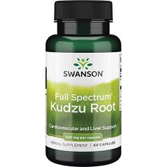Viên uống Kudzu Root Swanson Mỹ - Thảo dược hỗ trợ gan và tim mạch, giảm tác hại rượu - 60 viên thiên nhiên chống oxy hóa