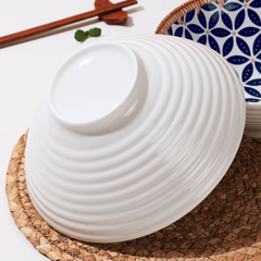Bát Gốm Sứ Cao Cấp Viền Mây Kiểu Nón - Họa Tiết Độc Đáo, Chịu Nhiệt, Dùng Trong Lò Vi Sóng - Sản Phẩm Bát Tràng Chính Hãng