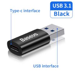 Đầu Chuyển Đổi USB Sang Type C Baseus - Thiết Bị Chuyển Đổi USB 3.1 Tương Thích Samsung, Xiaomi, Notebook - Gọn Nhẹ, Bền Bỉ