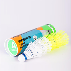 Hộp 6 quả cầu lông Agnite Nylon Siêu Nhẹ và Bền - Màu Trắng Vàng, Dụng Cụ Thể Thao Chất Lượng Cao, Dễ Điều Khiển